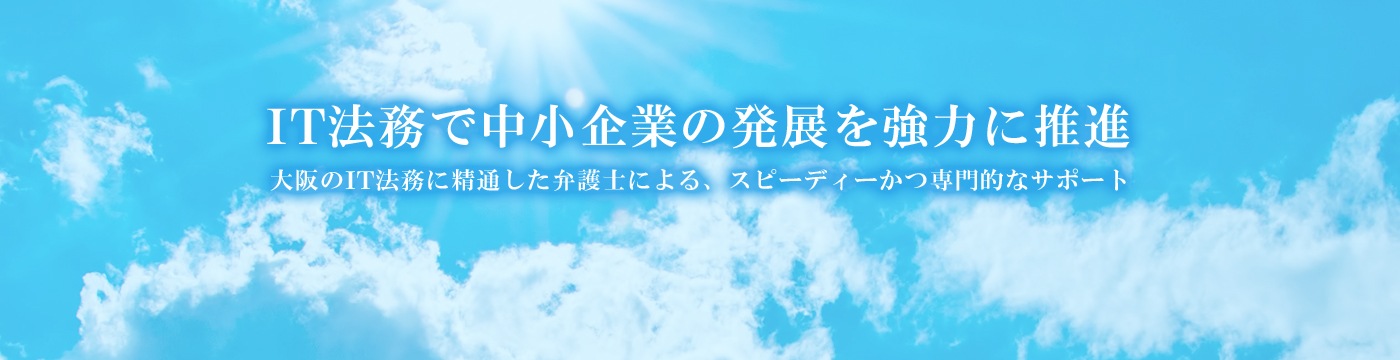 IT法務で中小企業の発展を強力に推進